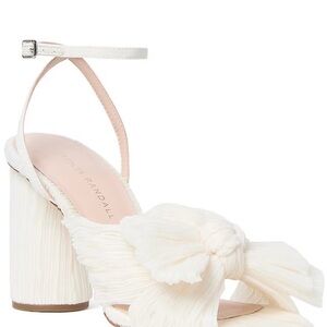 Loeffler Randall - Camellia Fabric Bow Ankle Strap Dress Sandals